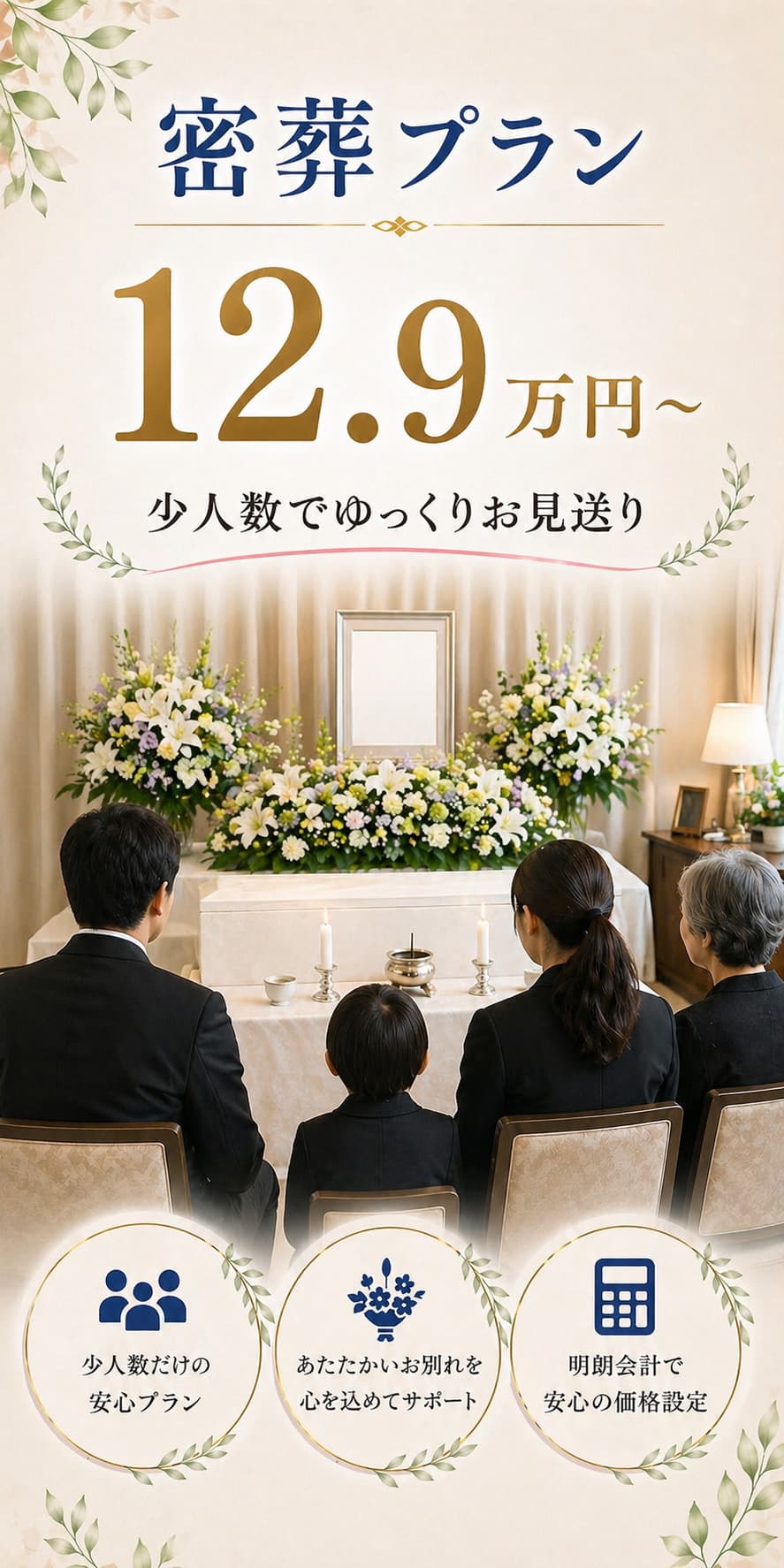 札幌市で密葬をご検討なら割安【12.9万円～】安心なお見送りを行う事ができます